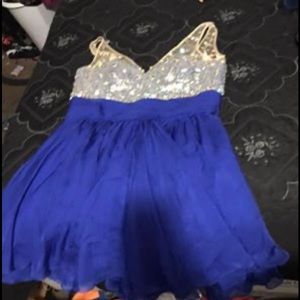 Royal blue dress